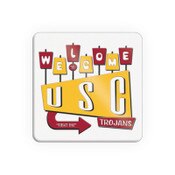 USC Trojans Welcome to USC White Ventura Square Magnet